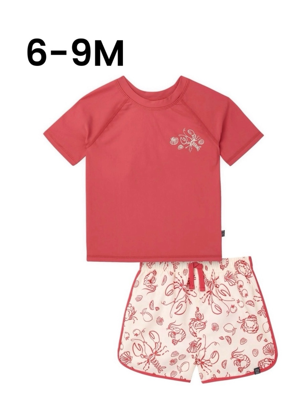 Modern Moments Baby Boy Short Sleeve Rashguard & Short Set